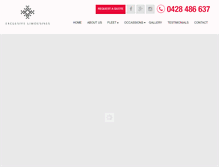 Tablet Screenshot of exclusivelimousines.com.au